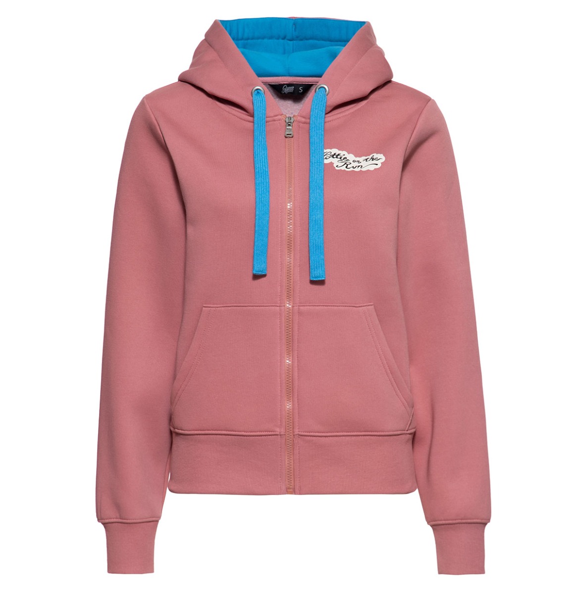 Queen Kerosin Hottie On The Run Zipper Hoodie Rose-2XL | Queen Kerosin