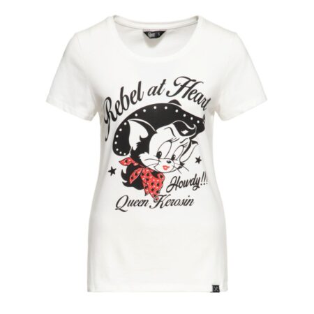 Queen Kerosin Howdy Shirt Off White-XXL | 22% korting | Queen Kerosin