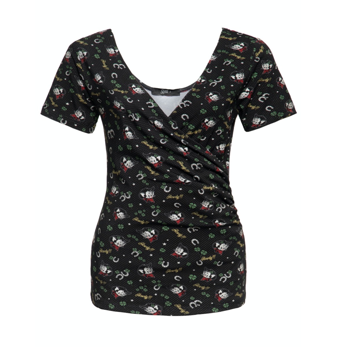 Queen Kerosin Howdy Top Black-XL | Queen Kerosin
