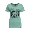 Queen Kerosin I Am So Retro Shirt Lake Green-M | 17% korting | Queen Kerosin
