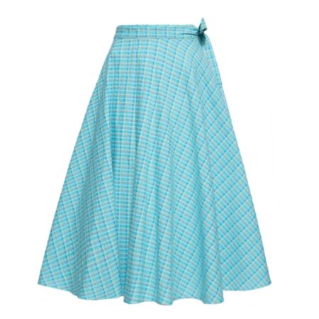 Queen Kerosin Karo Wrap Skirt Blauw Turkoois | 29% korting | Queen Kerosin