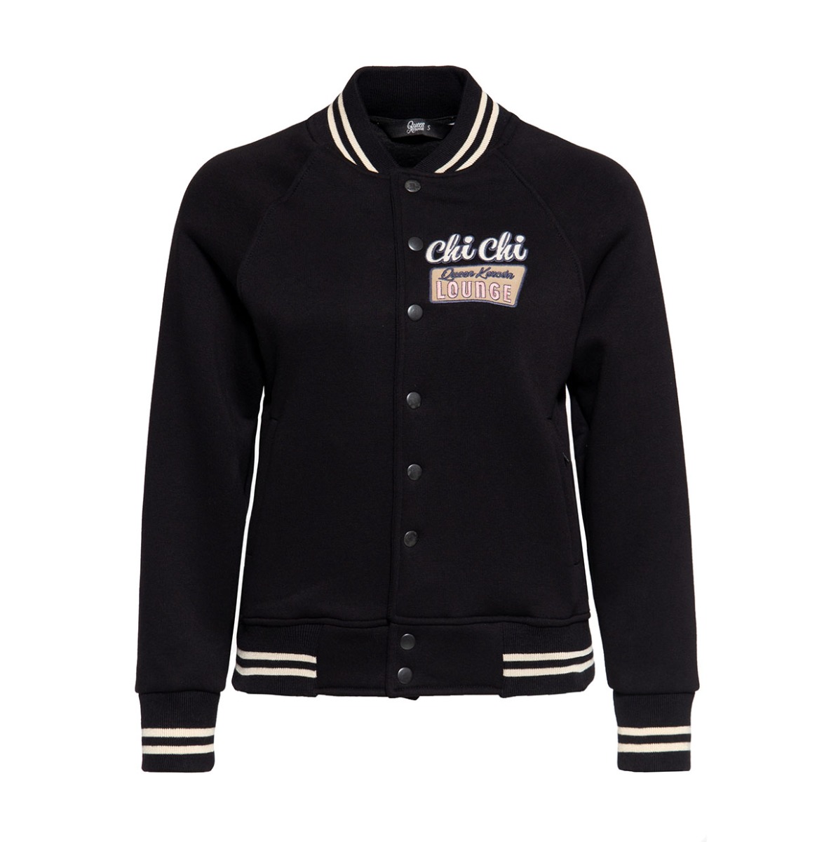 Queen Kerosin Ladies College Jacket Chi Chi Black-M | 31% korting | Queen Kerosin