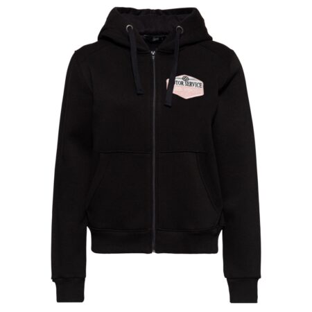 Queen Kerosin Ladies Hoodie Vest We Can Do It Black-XS | 31% korting | Queen Kerosin