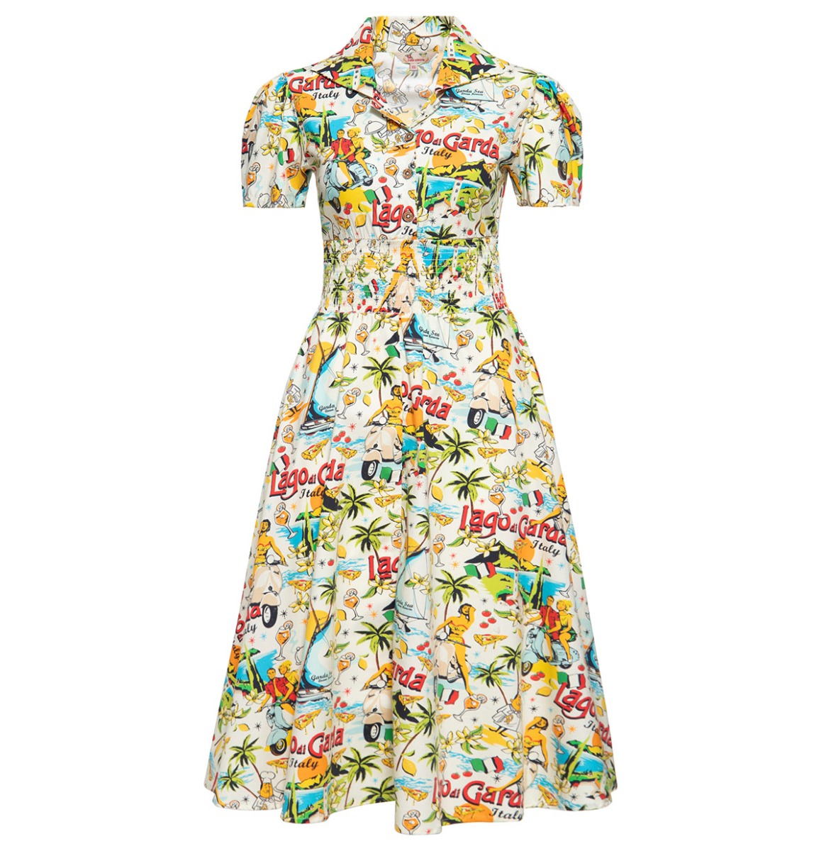 Queen Kerosin Lake Di Garda Swing Dress -XXXL | Queen Kerosin