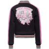 Queen Kerosin Lucky Bandit College Jacket Black & Pink-2XL | Queen Kerosin