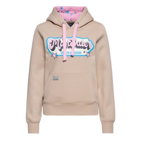 Queen Kerosin Man Eater Hoodie Beige-3XL | Queen Kerosin
