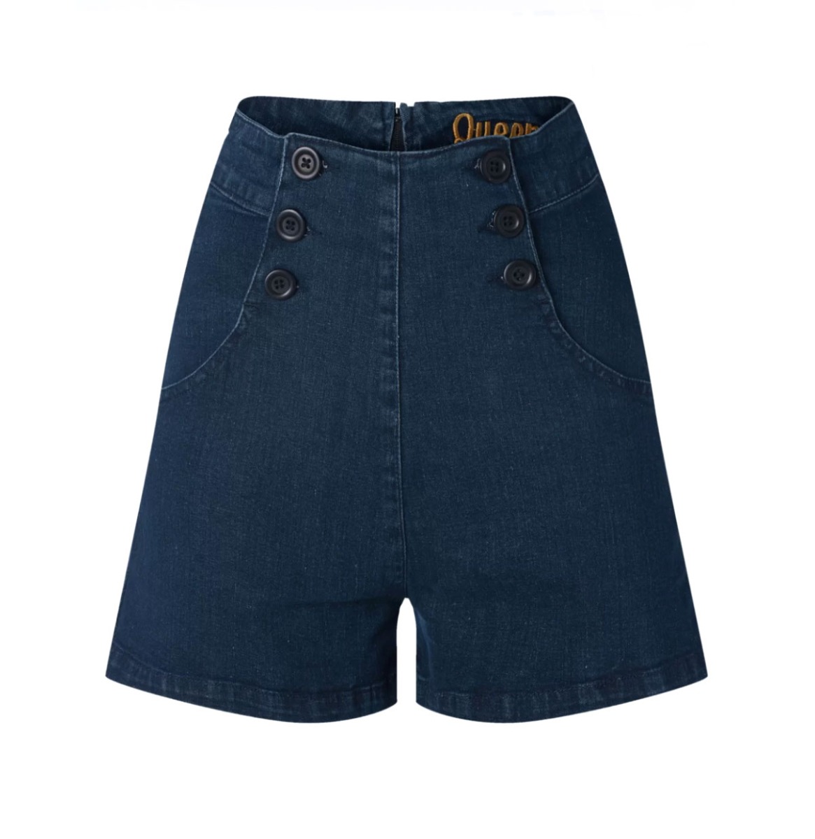 Queen Kerosin Marlyn 1950s Shorts Dark Blue -29 | Queen Kerosin