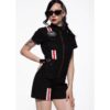 Queen Kerosin Overall Dragstripe Black-3XL | Queen Kerosin