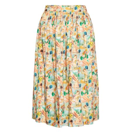 Queen Kerosin Pins Wrap Swing Skirt-XXL | Queen Kerosin