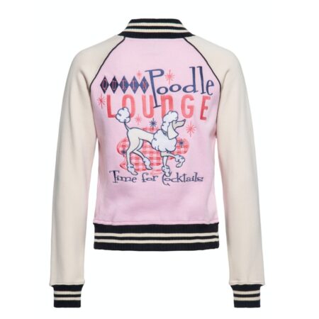 Queen Kerosin Poodle Lounge College Jacket Pink -XXL | Queen Kerosin