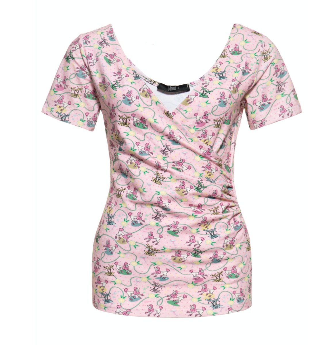Queen Kerosin Poodle Top Pink-XXL | Queen Kerosin