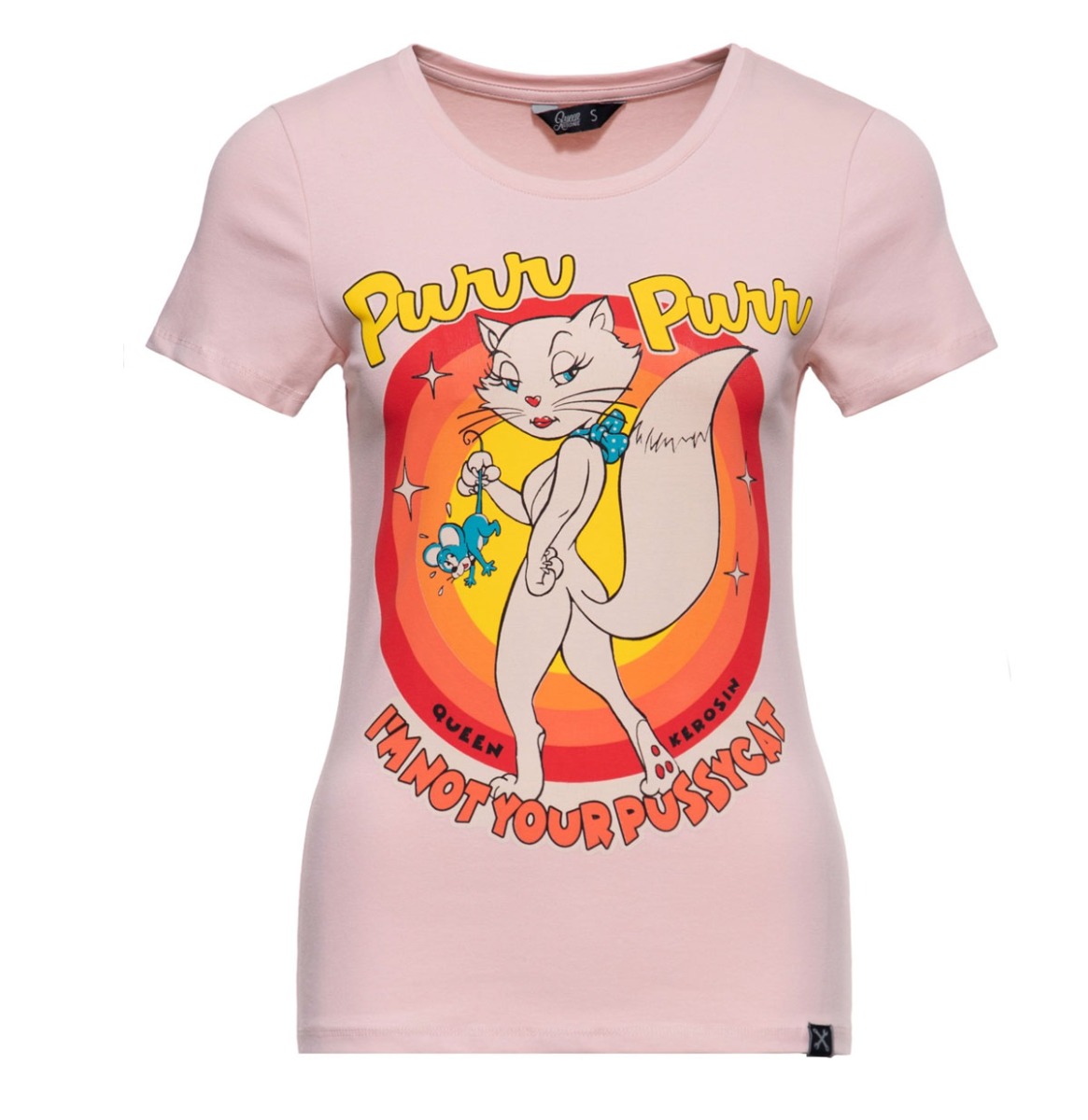 Queen Kerosin Pur Pur Shirt Pink-XL | Fiftiesstore