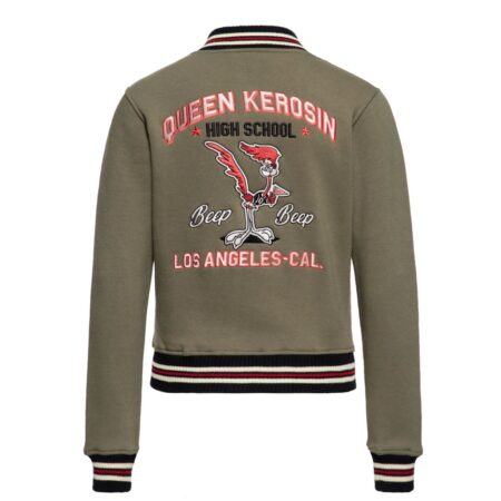 Queen Kerosin Q High School College Jacket Green-XS | 22% korting | Queen Kerosin