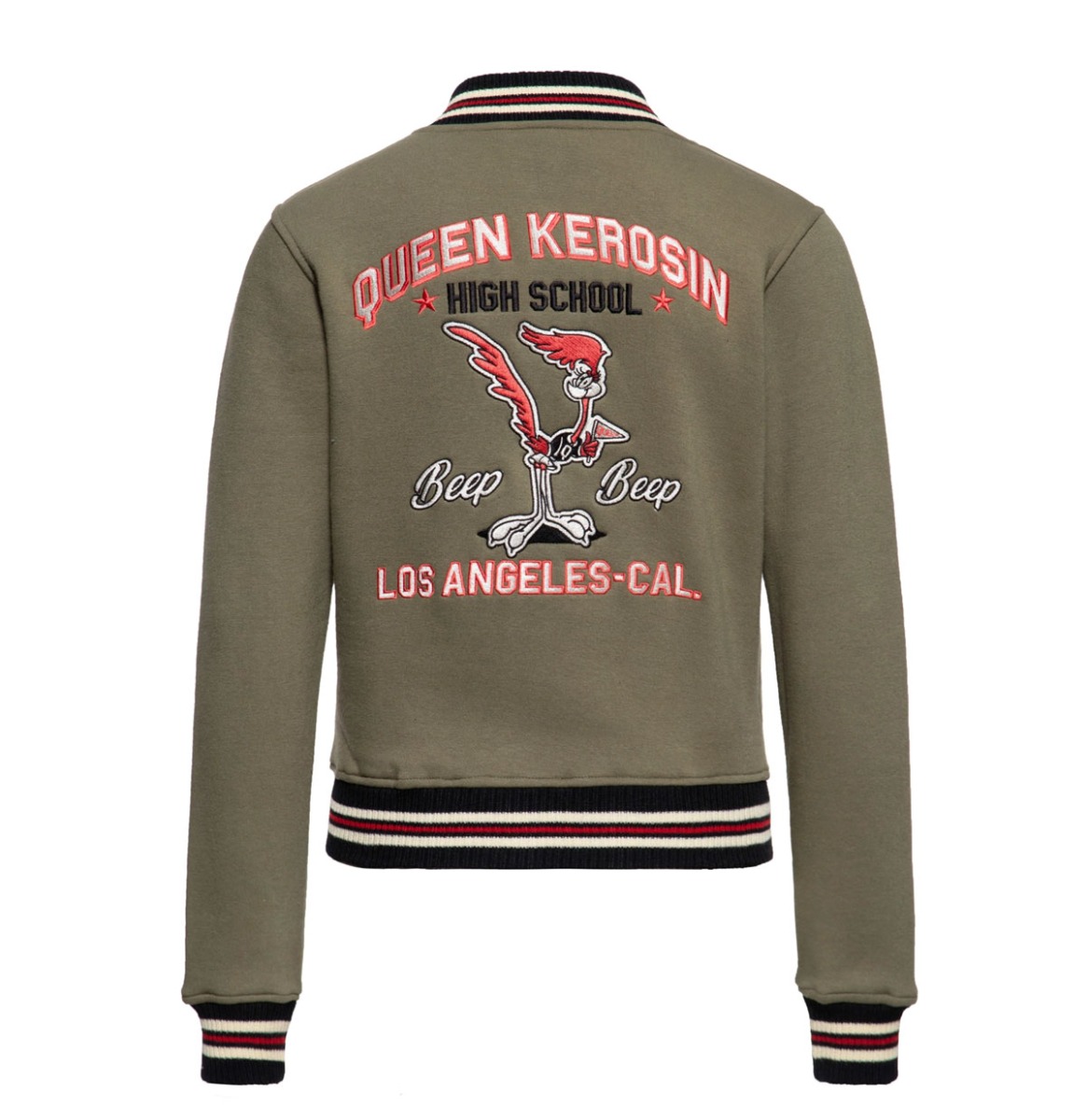 Queen Kerosin Q High School College Jacket Green-XS | 22% korting | Queen Kerosin