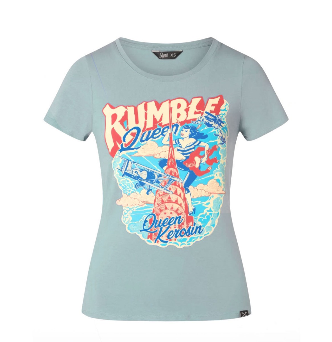 Queen Kerosin Rumble Queen Top Smoke Green-XXXXL | Queen Kerosin
