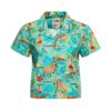 Queen Kerosin Short Sleeved Blouse Hawaii Mint-XL | Queen Kerosin