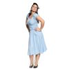 Queen Kerosin Swing Dress Mid Blue-XXL | Queen Kerosin