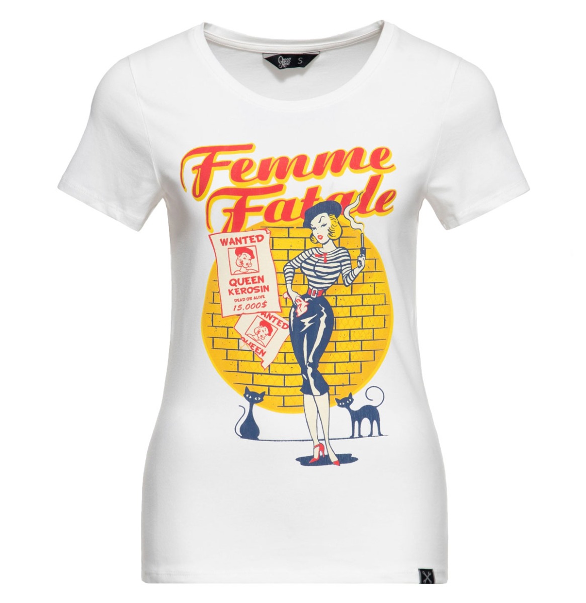 Queen Kerosin T-Shirt 'Femme Fatale'-XXL | Queen Kerosin
