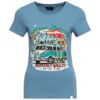 Queen Kerosin T-Shirt 'Heavenly Valley' Blue-XXXL | Fiftiesstore