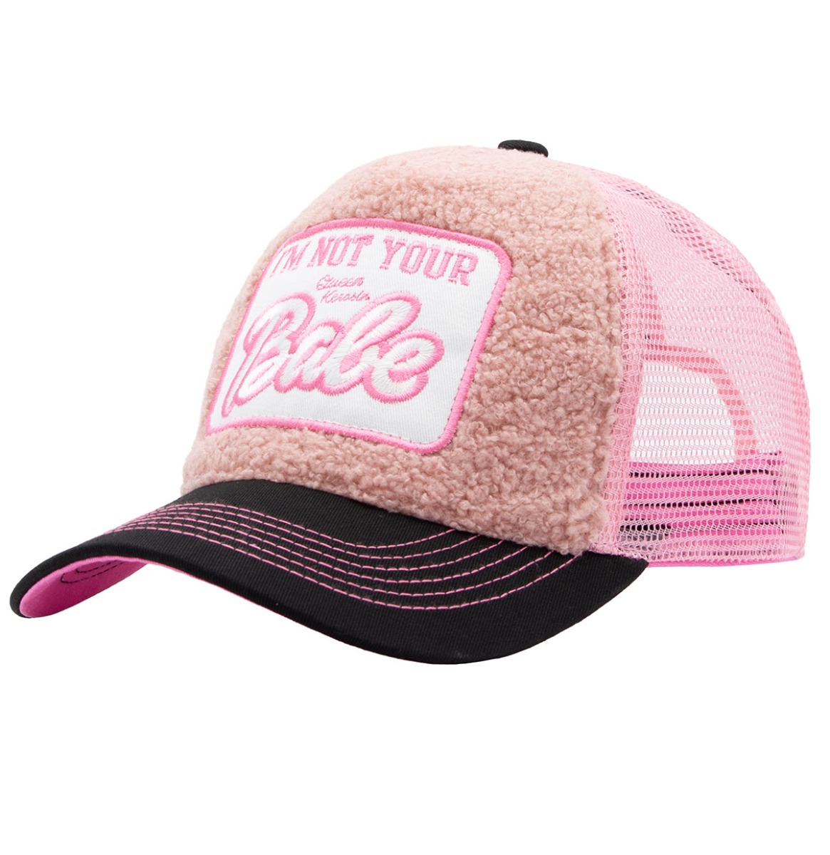 Queen Kerosin Teddy Trucker Pet I'm Not Your Babe Roze | Queen Kerosin