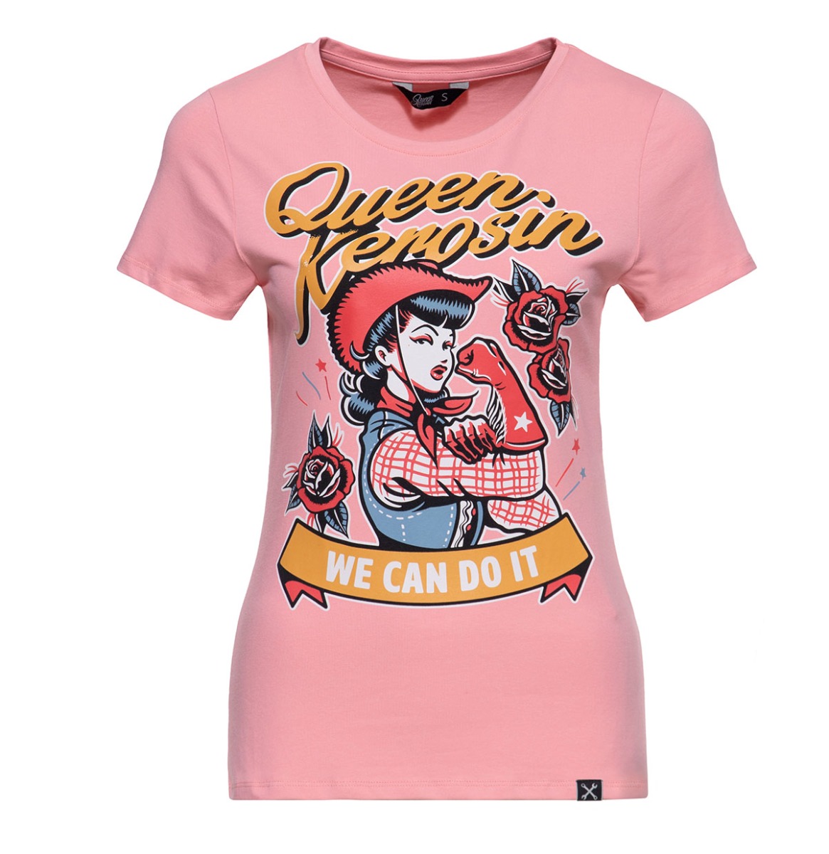 Queen Kerosin We Can Do It Cowgirl T-shirt Pink-4XL | Queen Kerosin