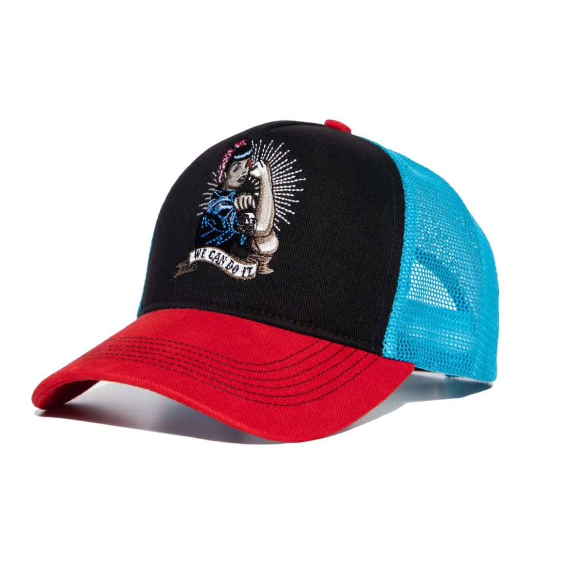 Queen Kerosin We Can Do It Trucker Cap Red Black | Queen Kerosin