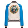 Queen Kerosin Wonder Cat College Jacket Blue Cream-XXL | 22% korting | Fiftiesstore