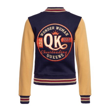Queen Kerosin Wonder Woman College Jacket Beige & Blue-XXL | 19% korting | Queen Kerosin