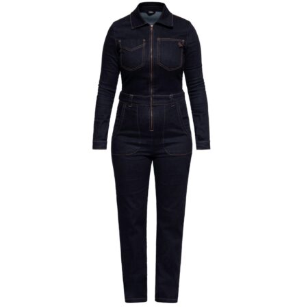 Queen Kerosin Workwear Denim Overall Dark Blue-L | Queen Kerosin