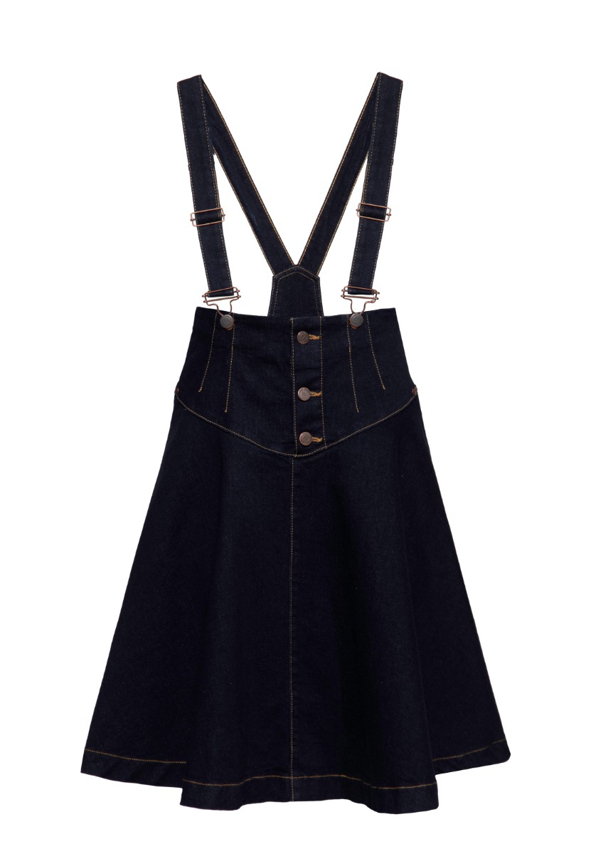 Queen kerosin Denim Swing Skirt-XXL | Fiftiesstore