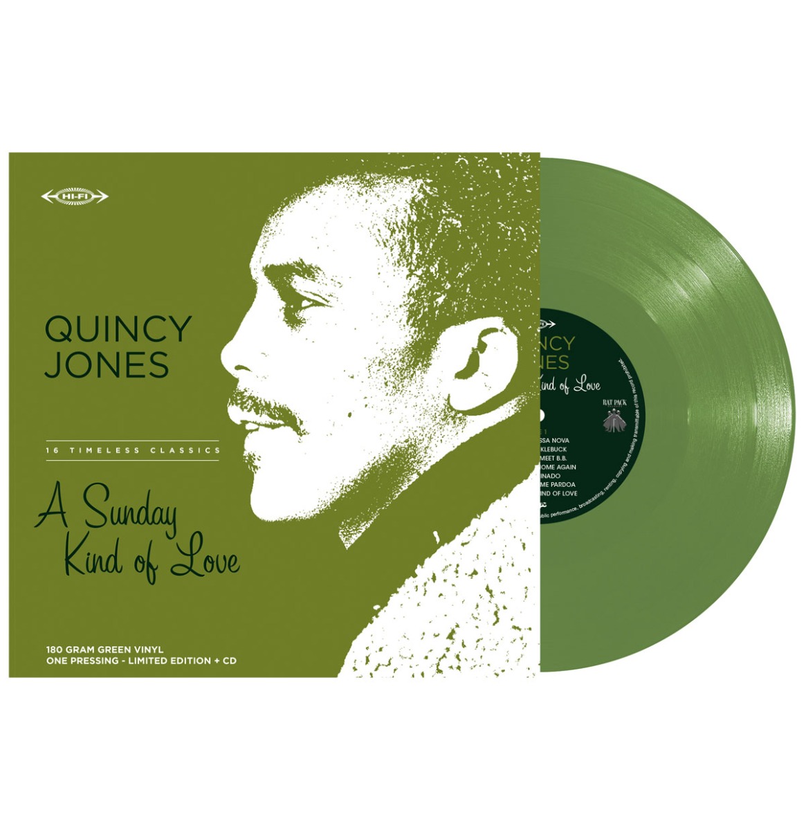 Quincy Jones - A Sunday Kind Of Love (Olijf Groen Vinyl) (Record Store Day 2024) + CD (LP) | Fiftiesstore