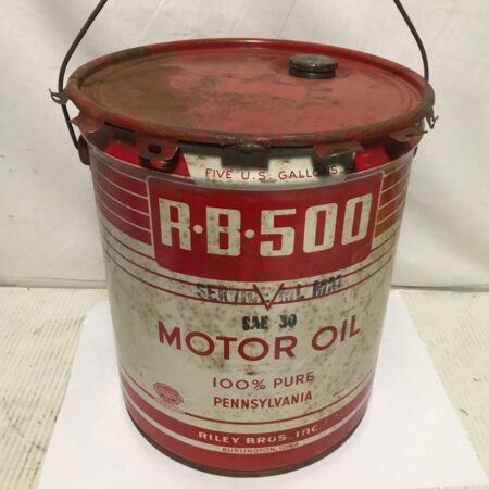 RB500 Motor Olieblik Vintage USA | The Dutch Pickers