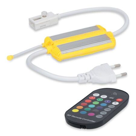 RGB LED Strip dimmer - Inclusief RF afstandsbediening - Geschikt voor RGB LED Strips Glow60 & Glow120 - Maximaal 1500 Watt | HOFTRONIC