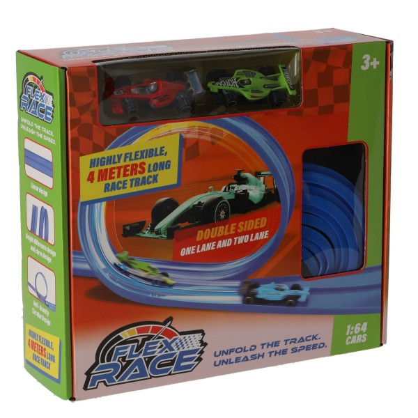 Racebaan Flexibel 4 Meter Blauw |