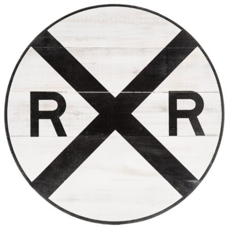 Railroad Crossing Houten Bord | 17% korting | Fiftiesstore