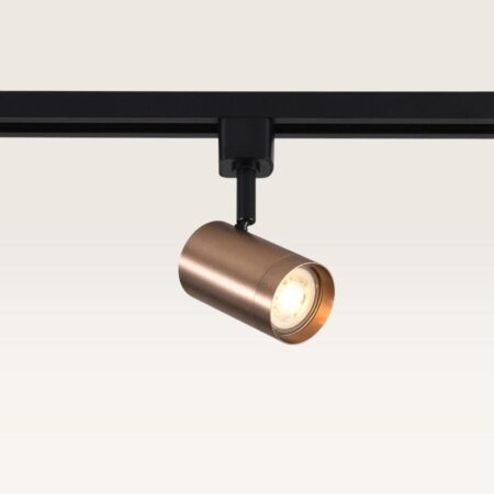 Railspot Beloria caramello - GU10-fitting - Ontworpen voor 1-fase railsysteem - Bruin - IP20 voor binnen | LUSENZ