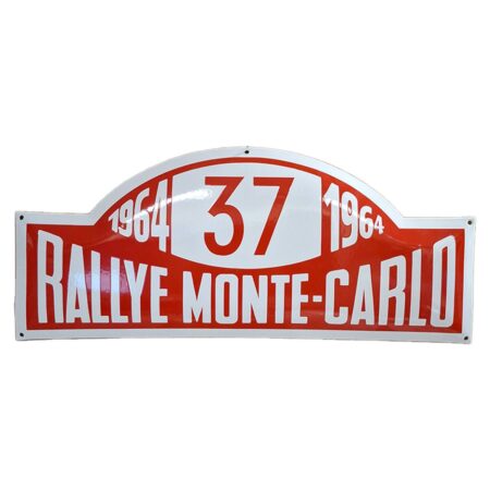 Rallye Monte Carlo 1964 Emaille Bord - 70 x 30cm | Fiftiesstore