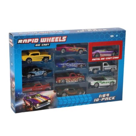 Rapid Wheels Auto Die Cast 10 Pack | Rapid Wheels