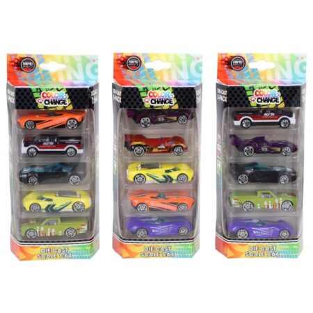 Rapid Wheels Auto Die Cast Color Change 5 Pack |
