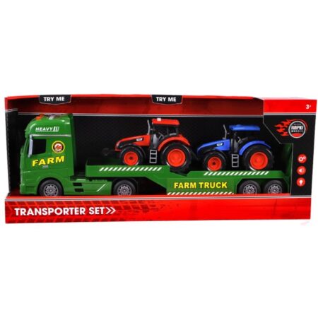 Rapid Wheels Autotransporter Met 2 Tractoren En Licht En Geluid | Rapid Wheels