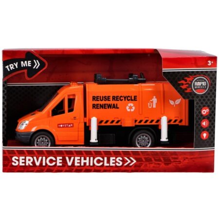 Rapid Wheels Vuilniswagen Met Licht En Geluid En Frictie | Rapid Wheels