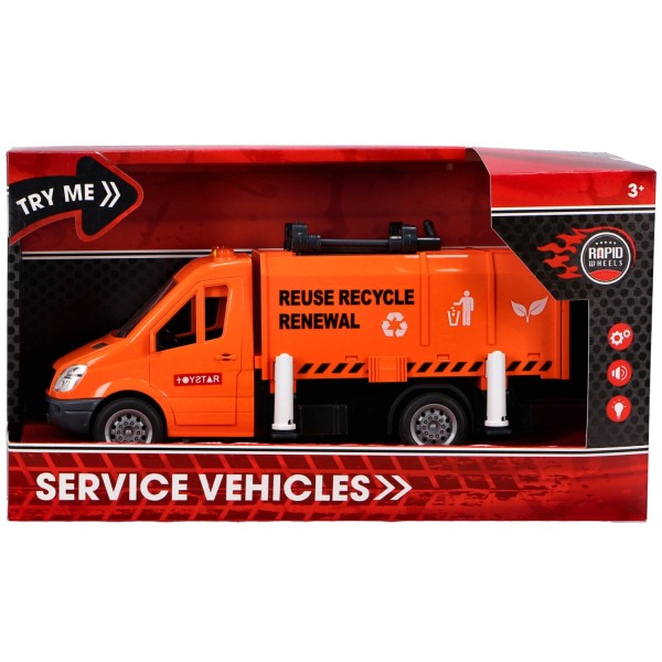 Rapid Wheels Vuilniswagen Met Licht En Geluid En Frictie | Rapid Wheels