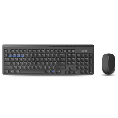 Rapoo 8100M Multi-mode Wireless Desktop Set Toetsenbord Zwart | Rapoo