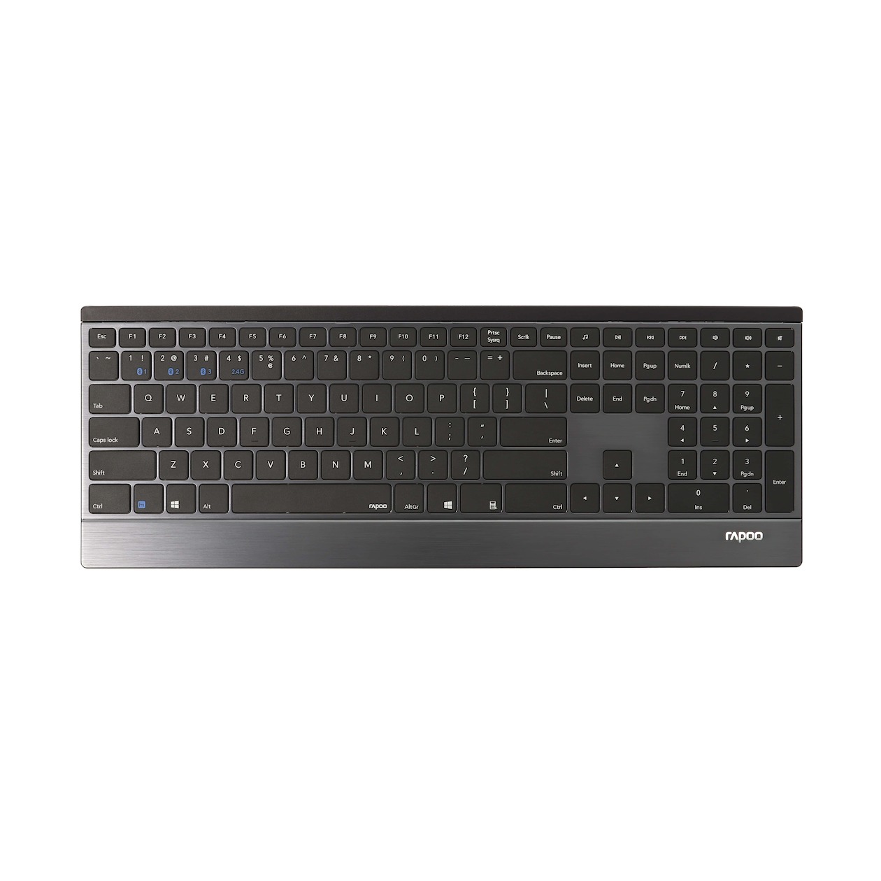 Rapoo 9500M Multi-mode Wireless Ultra-slim Toetsenbord Toetsenbord Zwart | Rapoo