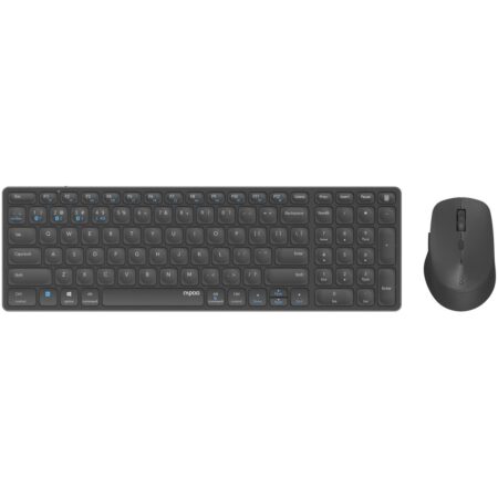 Rapoo 9700M Draadloze multimode Blade Combo Compact Set Toetsenbord Grijs | Rapoo