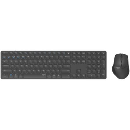 Rapoo 9800M Draadloze multimode Blade Combo Full Size Set Toetsenbord Grijs | Rapoo