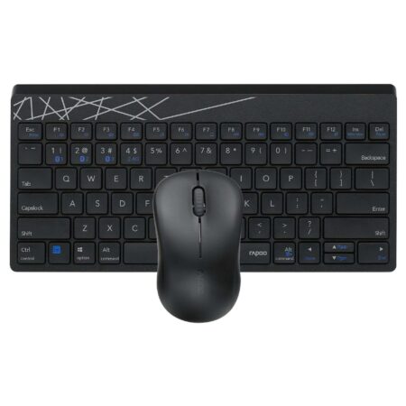Rapoo Draadloze Combo set toestenbord en muis Multi-mode 8000M Toetsenbord Zwart | Rapoo