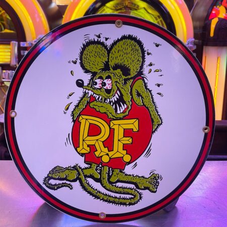 Rat Fink Logo Emaille Bord - Ø30 cm | Fiftiesstore