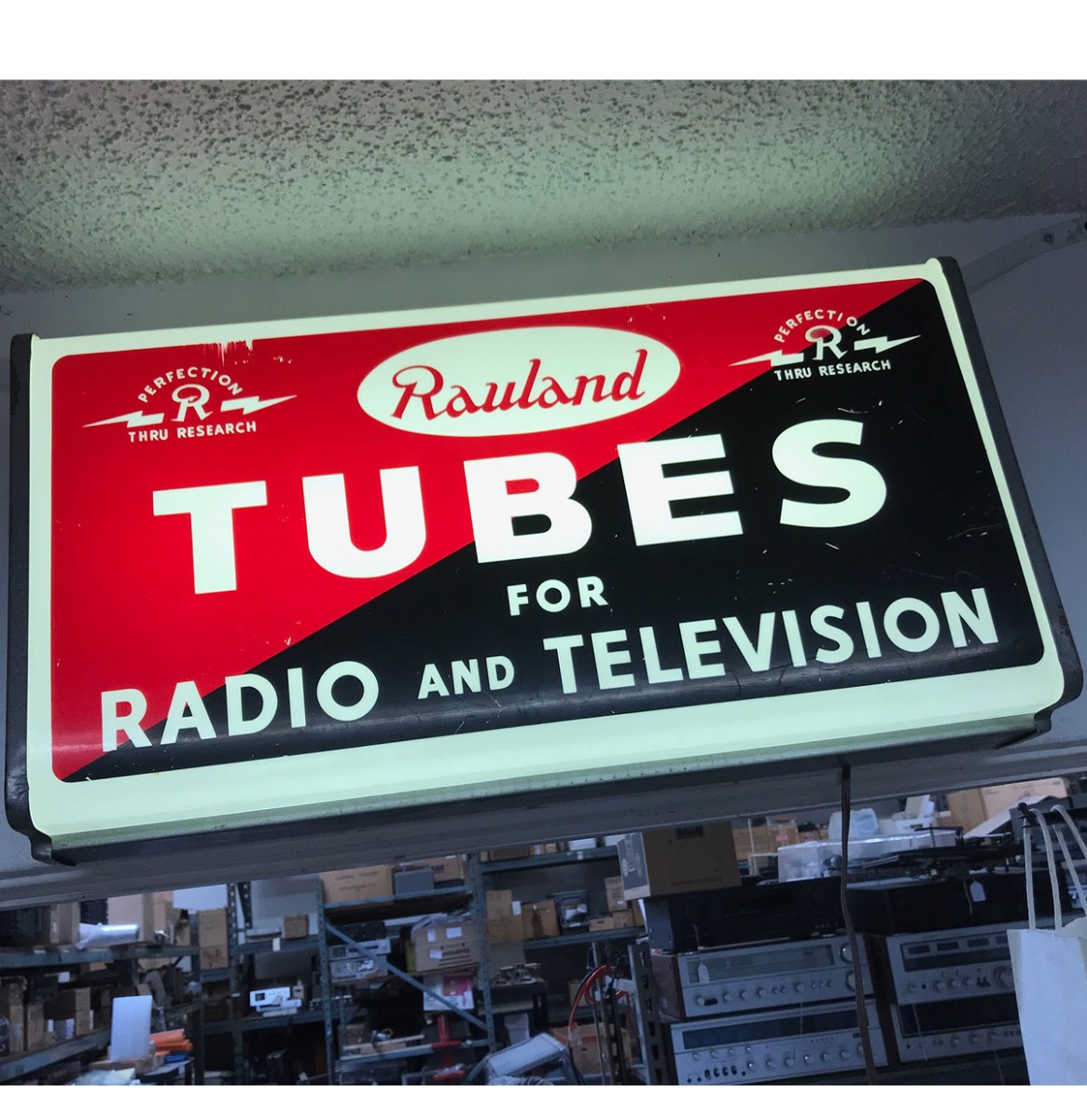 Rauland Tubes For Radio And Television Lichtbak - Zeldzaam | The Dutch Pickers