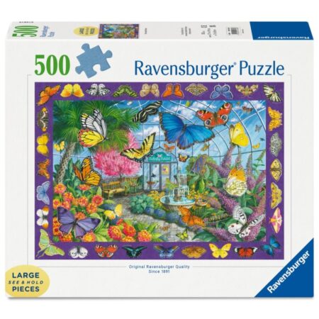 Ravensburger Puzzel De Vlindertuin 500 Stukjes Extra Groot | Ravensburger